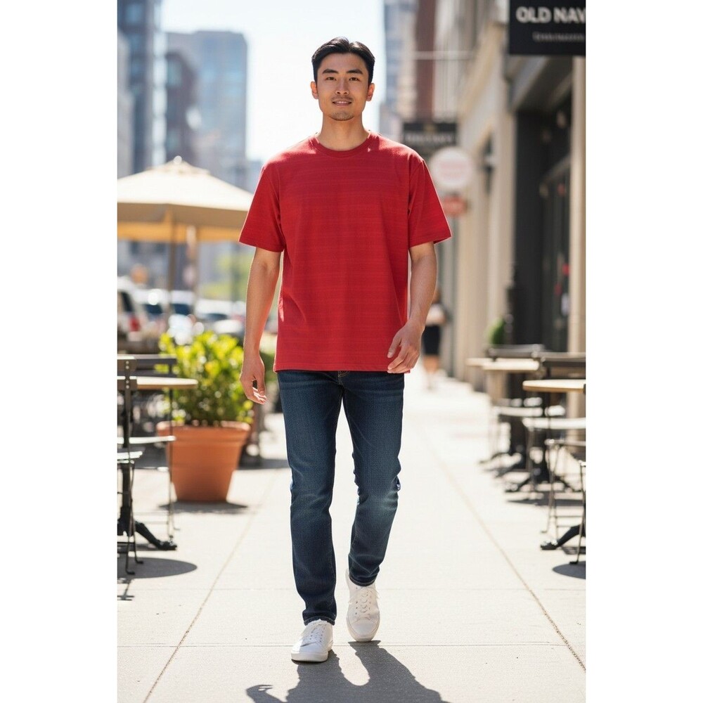NWT Men’s Old Navy Red Activewear Textured T-shirt Sz XXL 2XL Short Sleeve